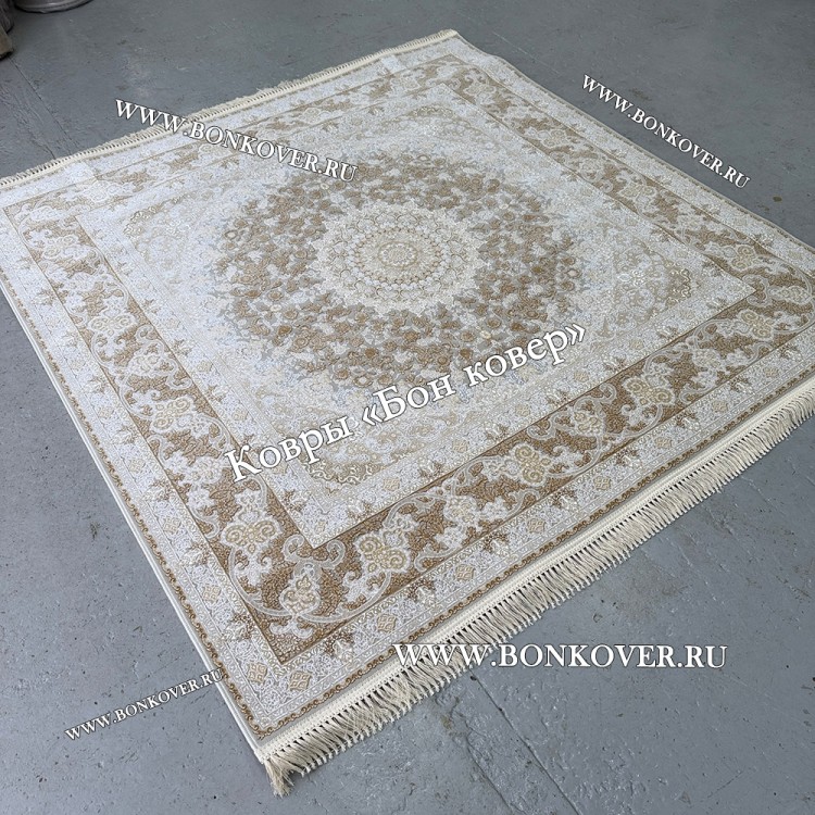 Иранский Ковер для Гостиной Дизайн 30431 Квадратный