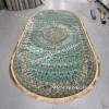Овальный Ковер Медальон Арт 30068 Бирюзовый