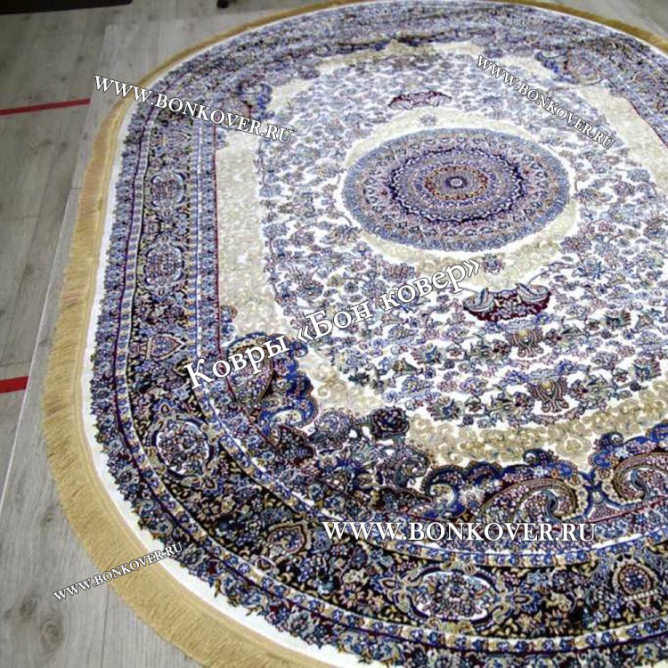 Иранский овальный ковер в гостиную арт 28774