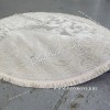 Белый Круглый Ковер Для Гостиной Медальон Дизайн 30533